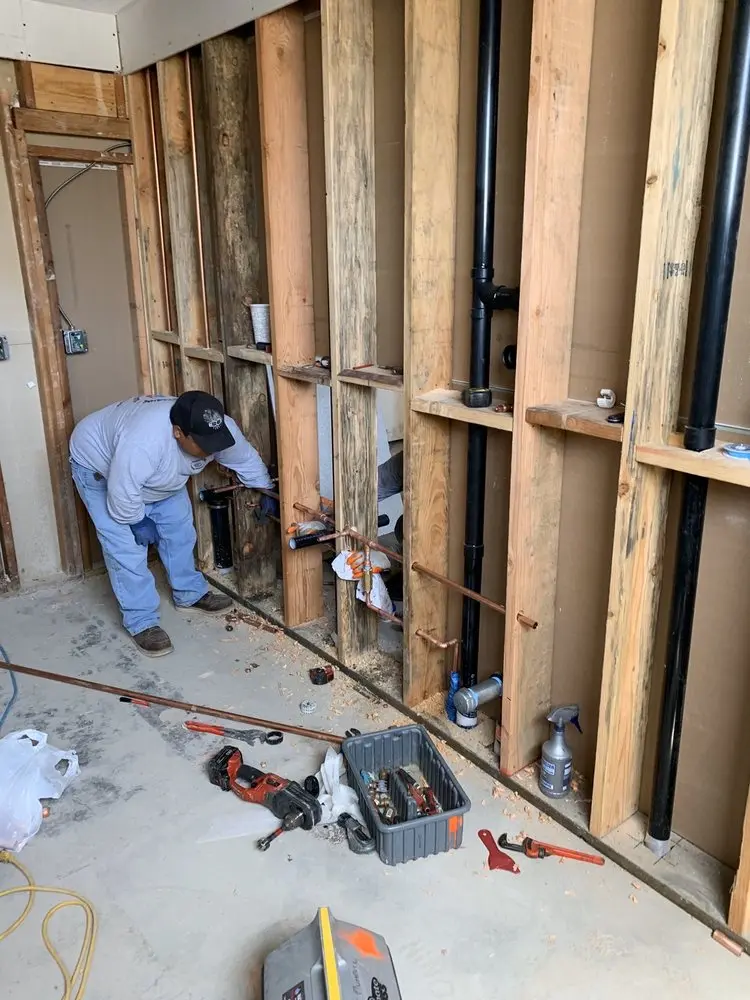 Commercial rough-in plumbing for Gas Line Repair in Four Corners